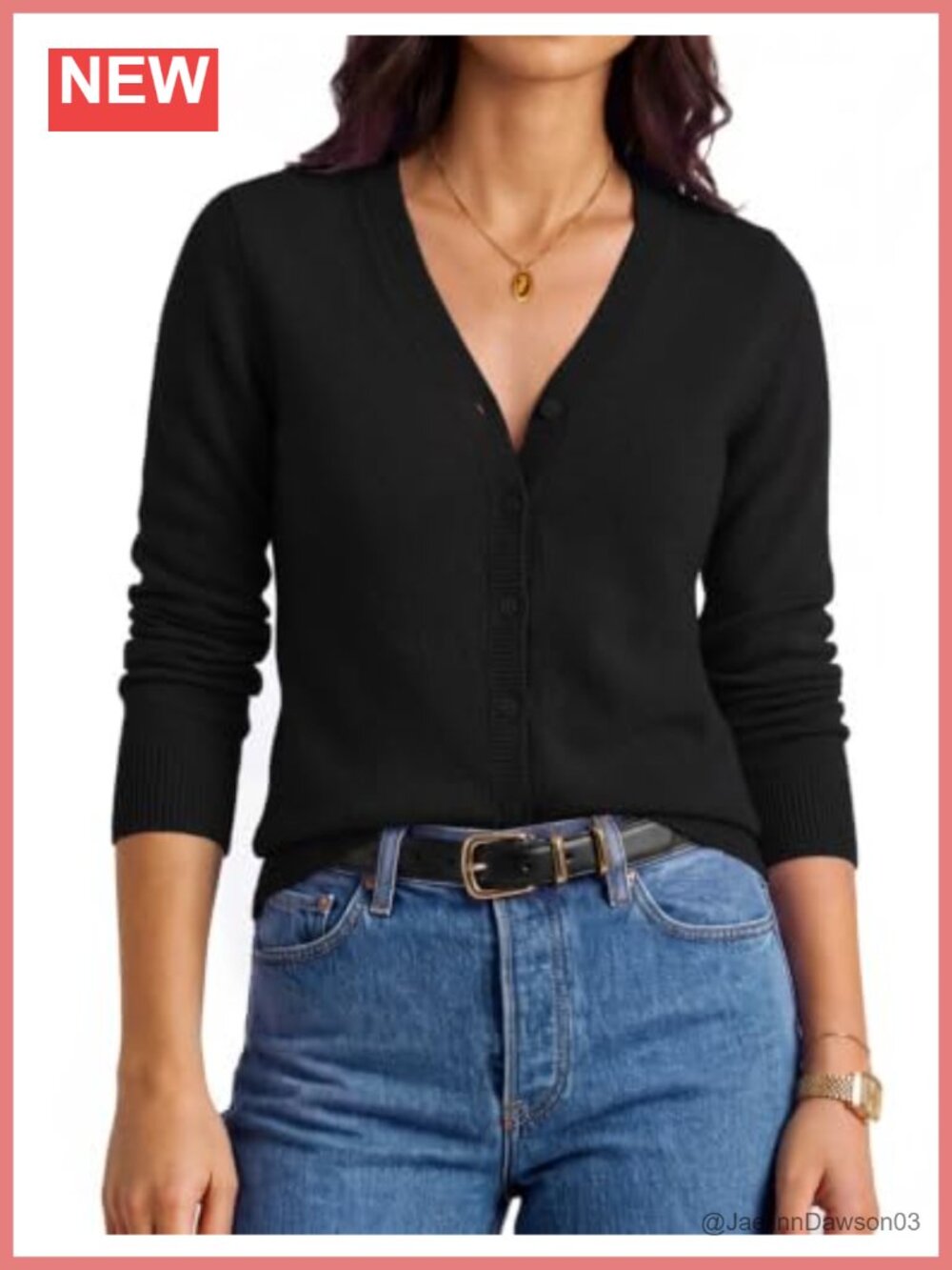 Merino Wool Cashmere Cardigan Sweater Button Up V Neck Knit Fall Layering